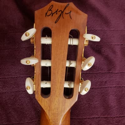 Taylor Classical Acoustic Prototype signed by Bob Taylor on the back of the headstock 2013 El Cajon, CA image 13