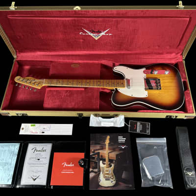 2023 Fender Telecaster Custom 50s Twisted Tele Custom Shop Limited Edition Journeyman ~ Chocolate 3-Color Sunburst image 12