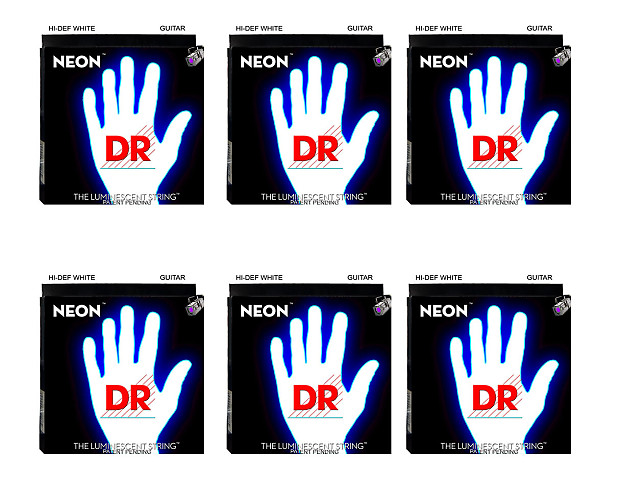DR NWE9 HI-Def Coated Neon K3 Electric Guitar Strings - Light (9-42) image 1