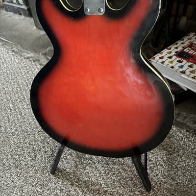 1960s Tempo Hollow Body - Red Burst image 4