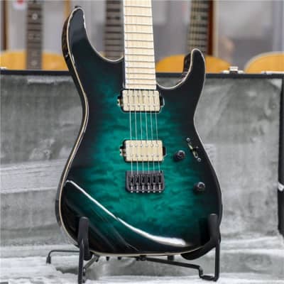 ESP E-II M-II NT Black Turquoise Burst for sale