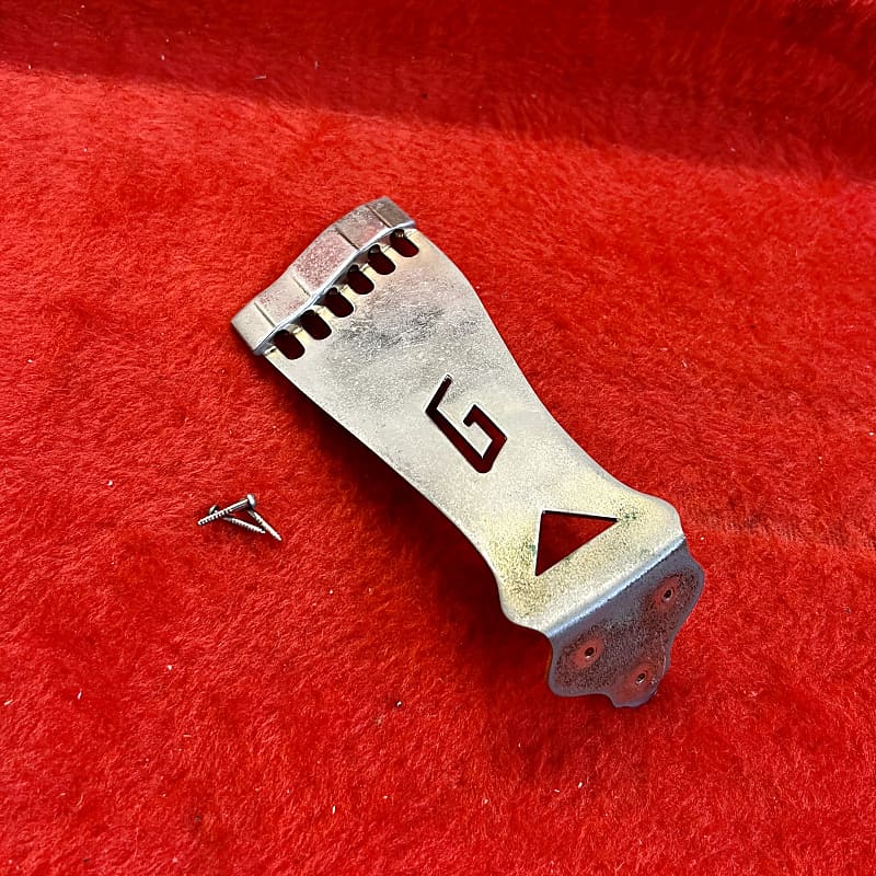 Gretsch Guitar tailpiece c 1955 gold original vintage USA Reverb