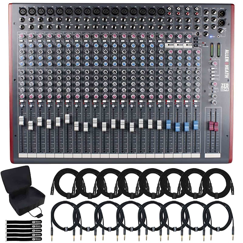 Allen & Heath ZED24 24 Channel Multipurpose PA Live Mixer w Reverb