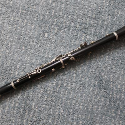Vintage 1950-1970s Conn Clarinet Original Tweed Case Case Blue Lining Sausage Handle Intact! image 4