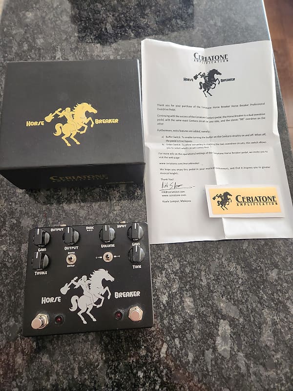 Ceriatone Horse Breaker RARE - Black and Silver | Reverb