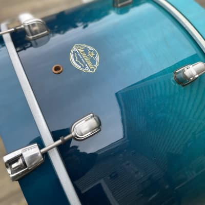 Tama Starclassic Maple  12”x 24” Bass drum 2005 approximately  Marine Blue Fade image 4