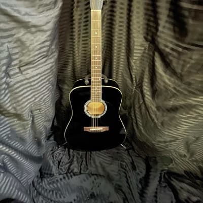 Savannah SGP-12-BK 0-Style Acoustic Guitar, Black | Reverb