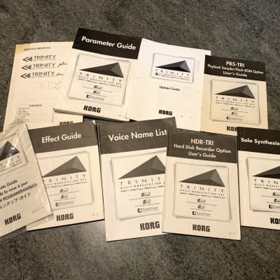 Korg Trinity Original Owner Manual And All Paperworks