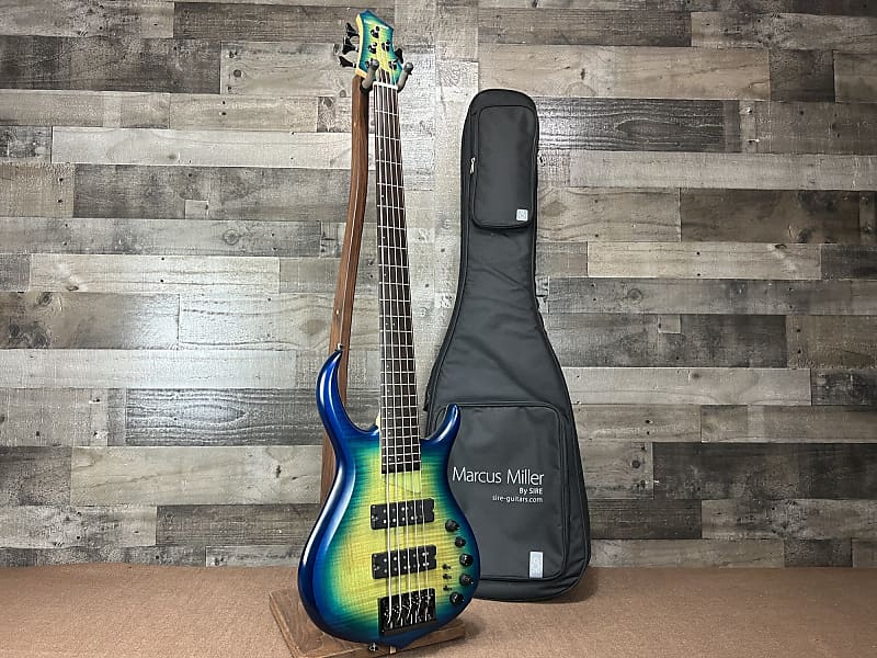 Marcus Miller M7 5 String Electric Bass W/GigBag - Blue Burst image 1