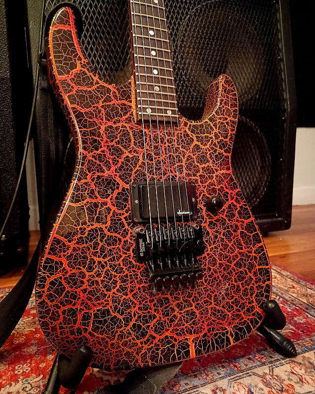 Charvel Model 5A : 1988 Fire Lava Crackle : Vintage MIJ Japan