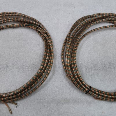 POLK/Monitor Vintage Cobra Cables LITZ  Cooper & Green (Round Speaker cables) image 4