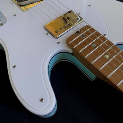 Revelator Guitars - Retrosonic Deluxe - Olympic White & Foam Green image 19