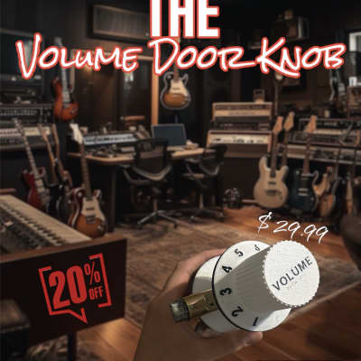 *rare* Guitar Volume Door Knob Set. 