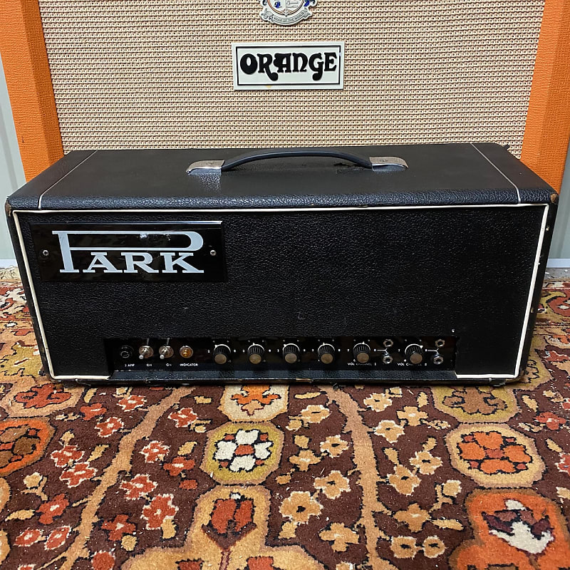 Vintage 1968 Park (Marshall) 50 Black Plexi JMP Valve Amplifier