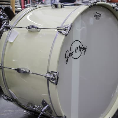 George Way Tuxedo 5 Piece Drum Set Gretsch Shells (One of a kind!) image 6