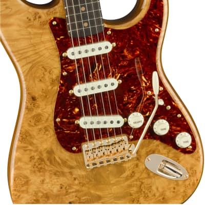 NEW ! Fender Artisan Maple Burl Stratocaster Custom Shop NOS Ebony Madagascar Board - Aged Natural - Authorized Dealer - Pre-Order image 2