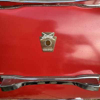 Ludwig 20” x 10” (Deep) - Red Marching / Concert Bass Drum Monroe Keystone image 6