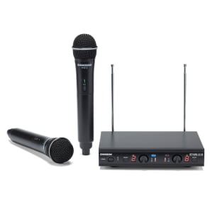 Samson SWS212HH-E Stage 212 Dual Frequncy Wireless Handheld Microphone System - E Band (173-198 MHz)