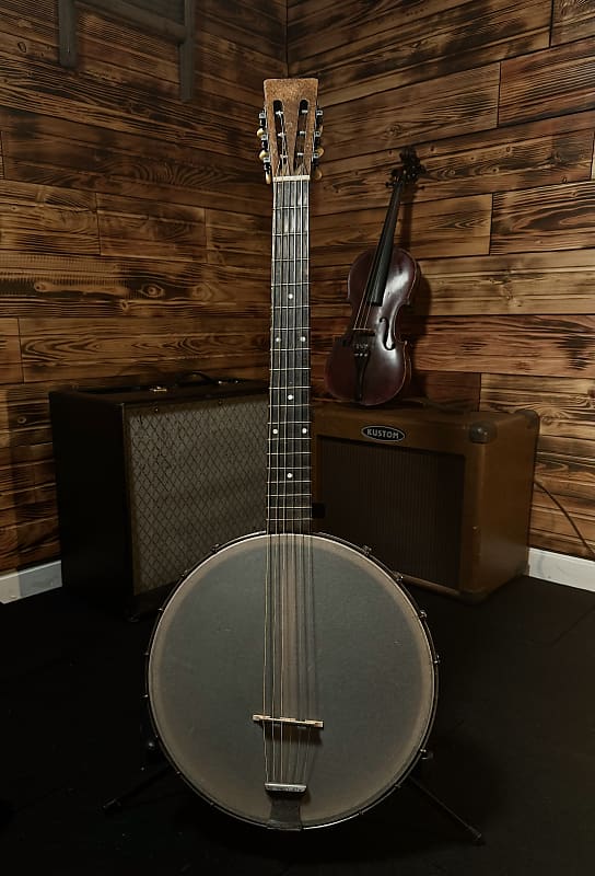 Vintage Stella 6 string guitar banjo | Reverb