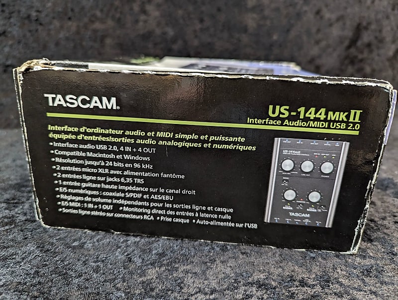 Tascam US-1x2HR  Interface audio USB haute résolution (2 entrées
