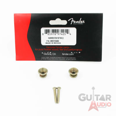 Genuine Fender Road Worn/Relic Aged Strat/Tele Strap Buttons Set/Pair image 1