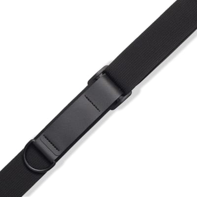 Levy's 3.5"  Wide Right Height Guitar Strap, Black image 3
