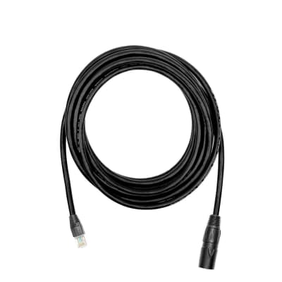 Elite Core Audio PROCAT5E-S-RE-75 Ultra Flexible Shielded Tactical CAT5E Ethernet to Booted RJ45 Cable - 75'  Black image 1