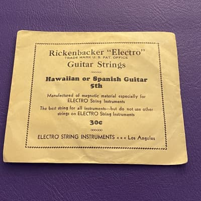 Vintage Rickenbacker Electro LA String Instruments Spanish Guitar String NOS image 1