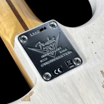 2024 Fender Stratocaster Fat 54 Custom Shop 70th Anniversary Limited Edition Relic ~ Aged White Blonde image 6