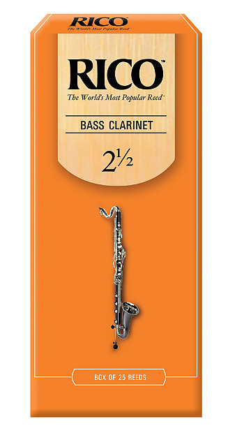 Rico REA2525 Bass Clarinet Reeds - Strength 2.5 (25-Pack) image 1