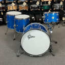 Gretsch USA Custom 12/14/16/22 Drum Kit Set in Blue Glass Nitron