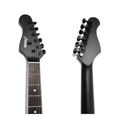 Haze HSE501LHBK Semi-Hollow Charcoal Black HTL Electric Guitar Lefthanded image 11