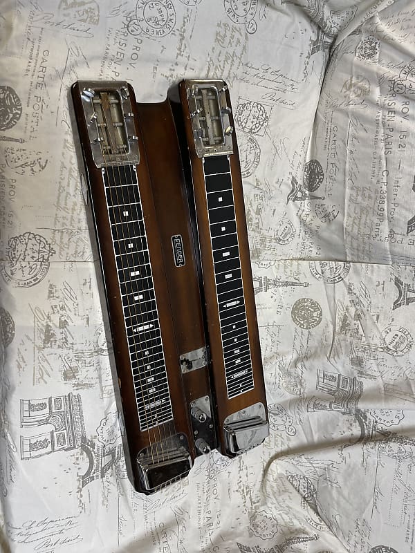 美品1950sTESCO Double Neck Steel Guitar Used 1950s Supro Six-String Doubleneck Steel Guitar Pearloid