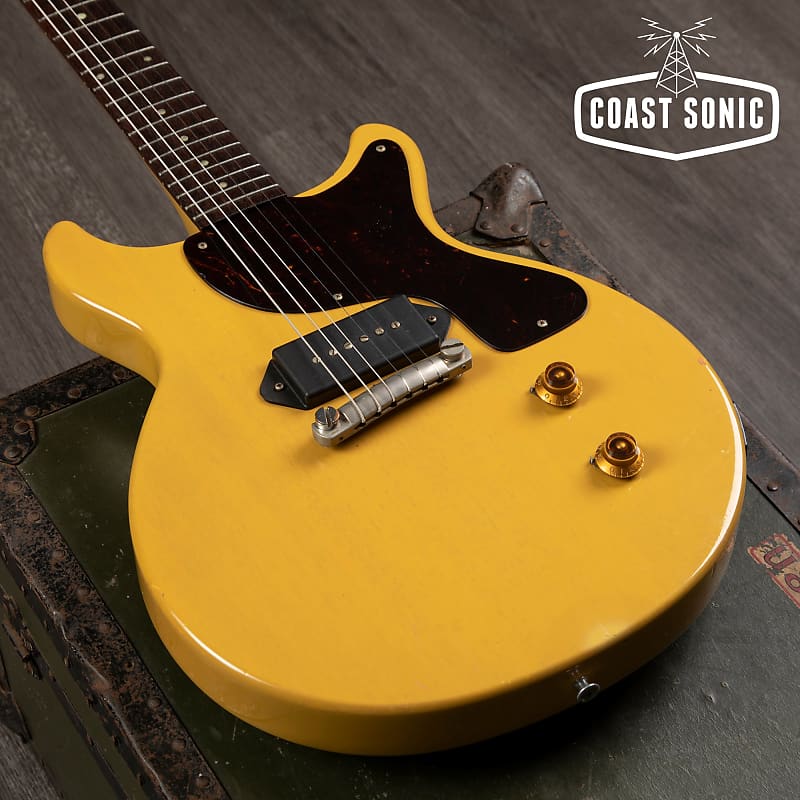 1989 Orville by Gibson '59 Reissue Les Paul Junior DC TV Yellow Nitro Made  In Japan | Reverb