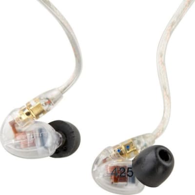 Shure SE425-CL Balanced Sound Isolating Earphones (Clear) (New) U.S Authorized Dealer SE image 1