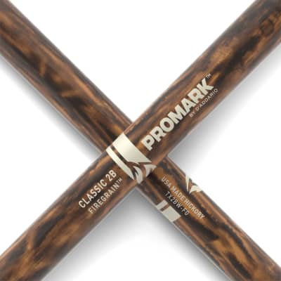 Pro-Mark #TX2BW-FG - Classic 2B Firegrain Wood Tip Hickory Sticks image 5