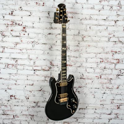 Ovation Vintage 1970's Preacher Deluxe Electric Guitar, Black w/ Original Case x2710 (USED) image 3
