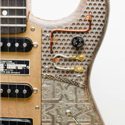 2015 Paoletti Stratospheric Steampunk Wine electric guitar custom handwound strat pickups image 13