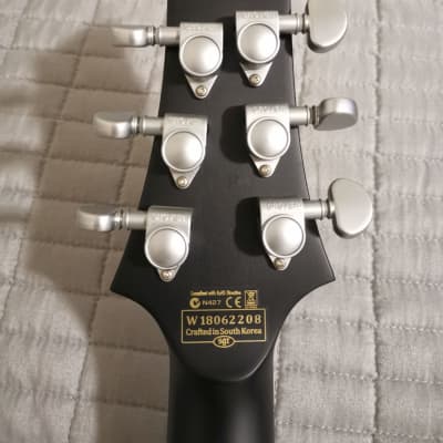 *LIKE NEW* 2018 Schecter C-1 Platinum - See-Thru Black Satin image 5