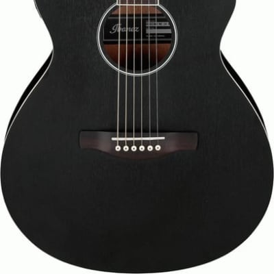 Ibanez AEG7MH Weatherd Black Open Pore Acoustic Guitar for sale