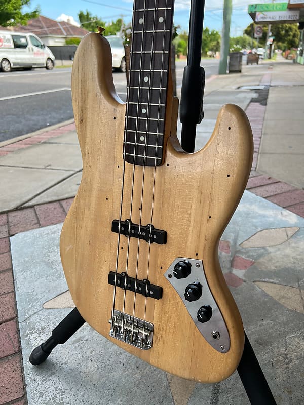 Fender Squier 4String Jazz Bass Natural MIJ 1980's Reverb