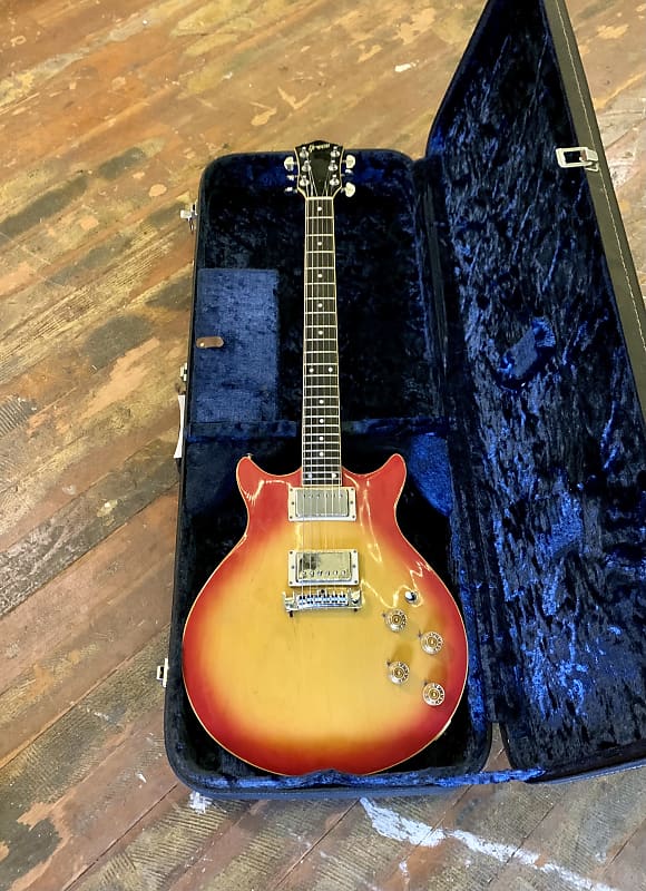 Greco MR-1000 double cut les paul custom 1977 Cherry sunburst original  vintage mij japan Fiji Gen mister