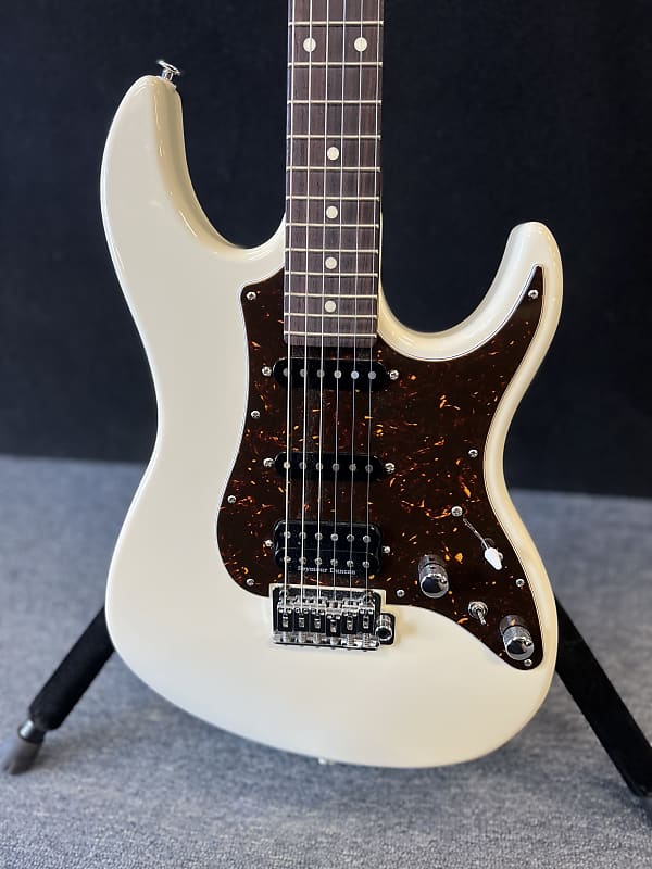 FGN ( Fuji-Gen) Odyssey J- Standard  guitar 2019 Antique White HSS w/ gig bag image 1