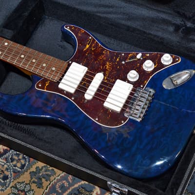 Aircraft AC Quilt Maple Top EMG HSH Deep Blue image 2