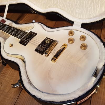 2013 Gibson Les Paul Supreme Whiteburst Mahogany Chamber Chambered LP FlameMaple image 2