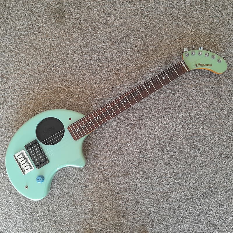 Fernandes ZO-3 Travel Guitar 1990s - Surf Green | Reverb