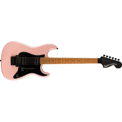 Squier Contemporary Stratocaster HH FR Electric Guitar, Roasted Maple Fingerboard, Shell Pink Pearl image 3