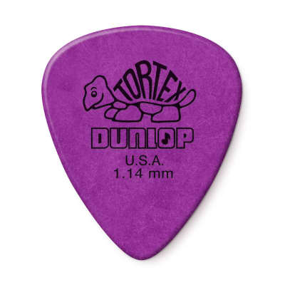 Dunlop - Tortex - Standard Guitar Picks - 1.14mm - Purple - Pack of 12 image 1