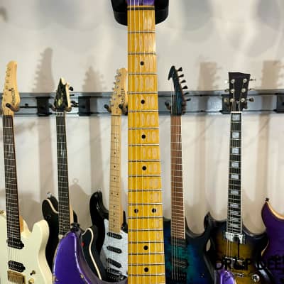 Balaguer Toro USA Heritage Electric Guitar w/ Case-Metallic Purple over Sunburst image 9