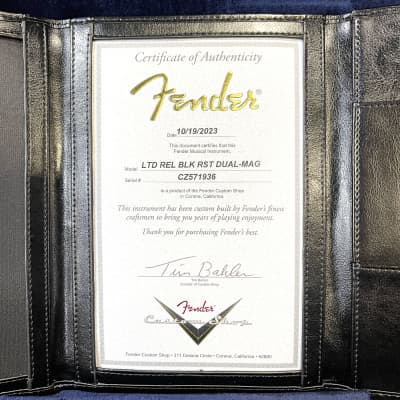 Fender Custom Shop Limited Edition Relic Roasted Dual-Mag Stratocaster with Rosewood Fretboard 2017 - Aged Black image 13